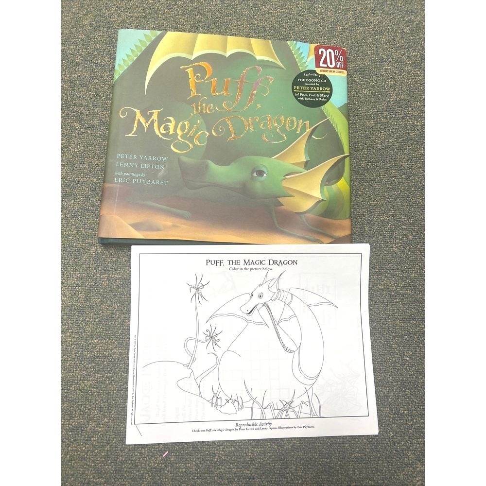 Puff, the Magic Dragon Peter Yarrow With CD (Mixed Media Product) w/color sheets